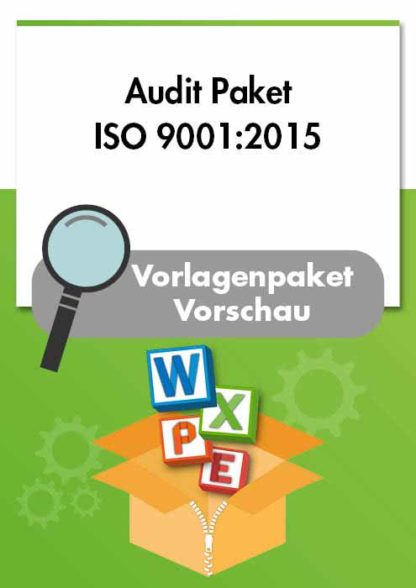 Vorlagen internes Audit ISO 9001 - Vorschaubild 1